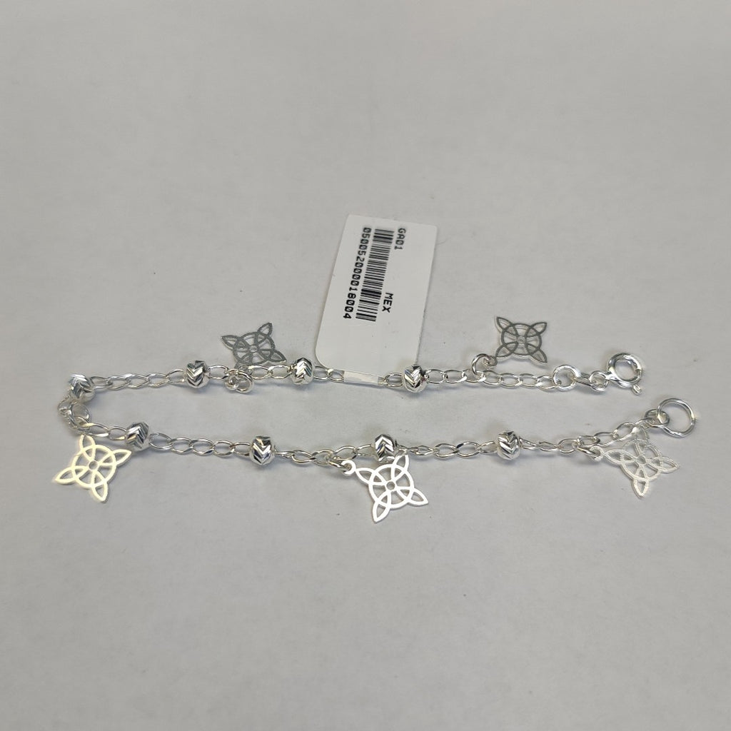 PULSERA TEJIDO ESPECIAL PLATA .925 18 CM 3.2 GR (NUEVO)