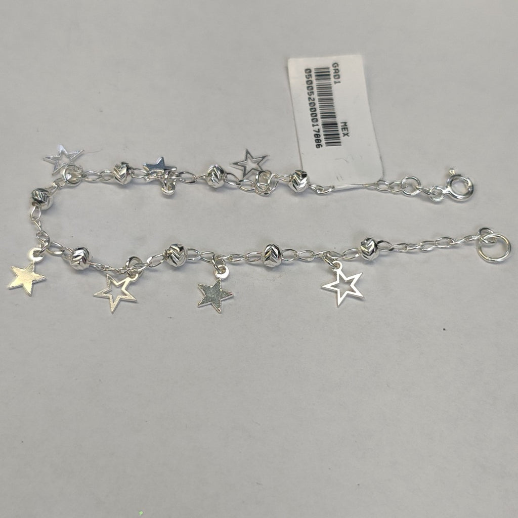 PULSERA TEJIDO ESPECIAL PLATA .925 18 CM 3.1 GR (NUEVO)