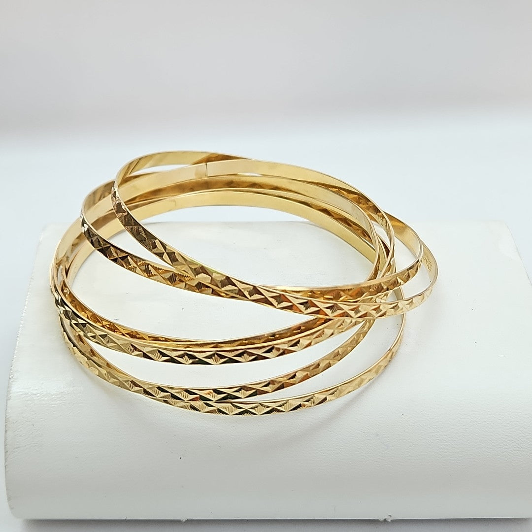 SEMANARIO DE PULSERAS ORO 14 K 33.3 GRMS (SEMINUEVO)