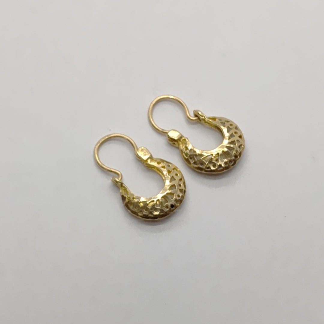 ARRACADAS PAR ORO 10 K 1,60 GRMS (SEMINUEVO)