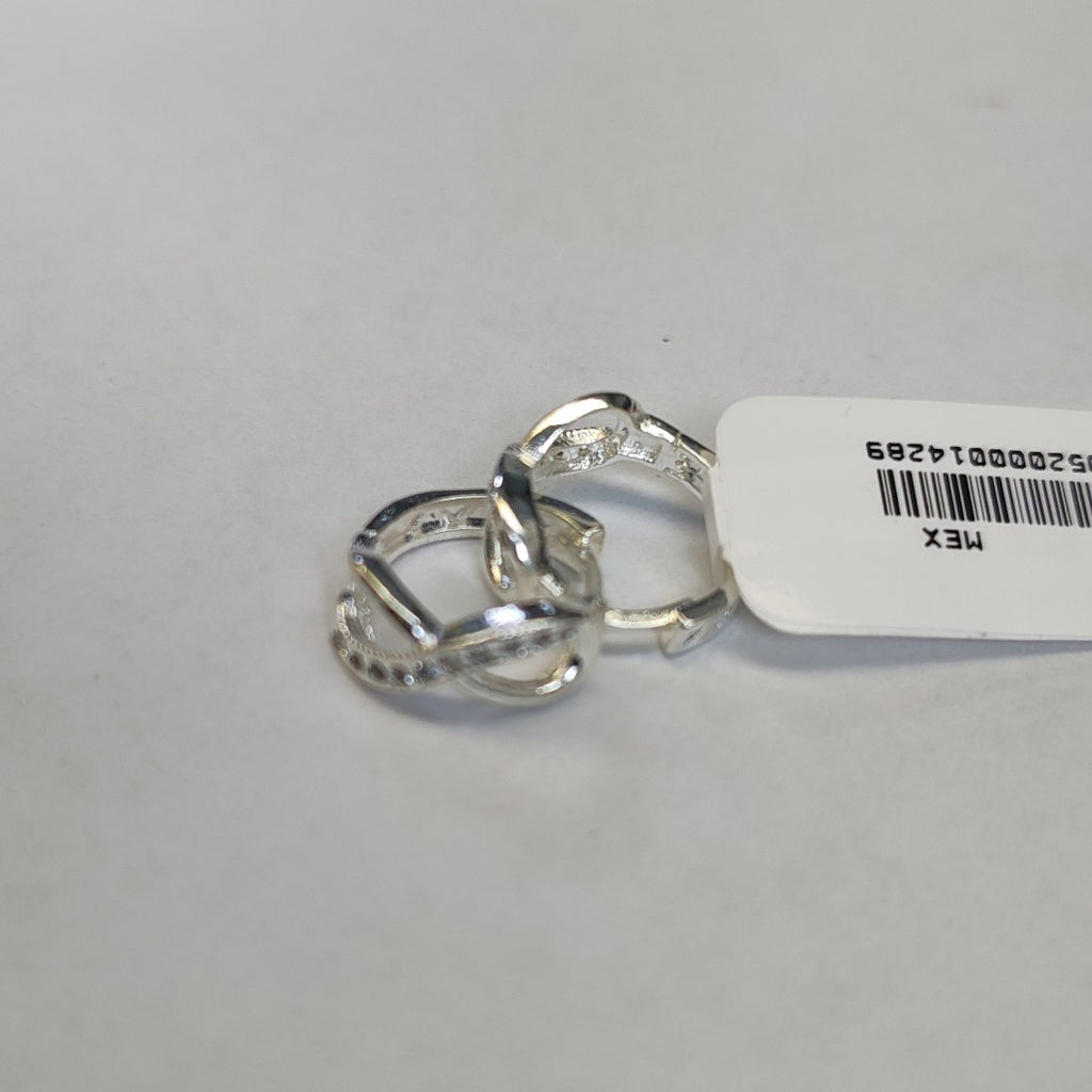 HUGGIES INFINITO CIRCONIAS PLATA .925 3 GR (NUEVO)