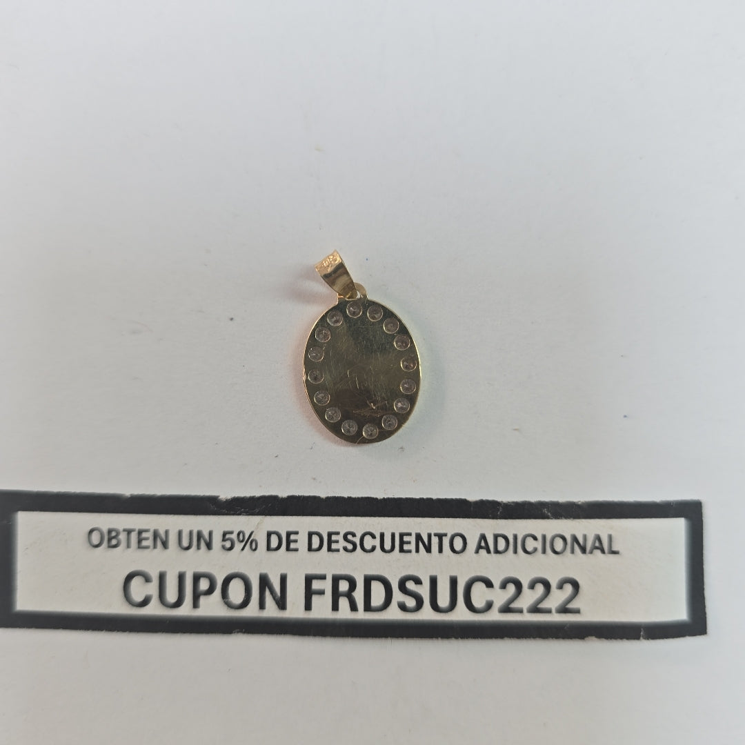 MEDALLA RELIGIOSA ORO 10 K 0.8 GRMS (SEMINUEVO)