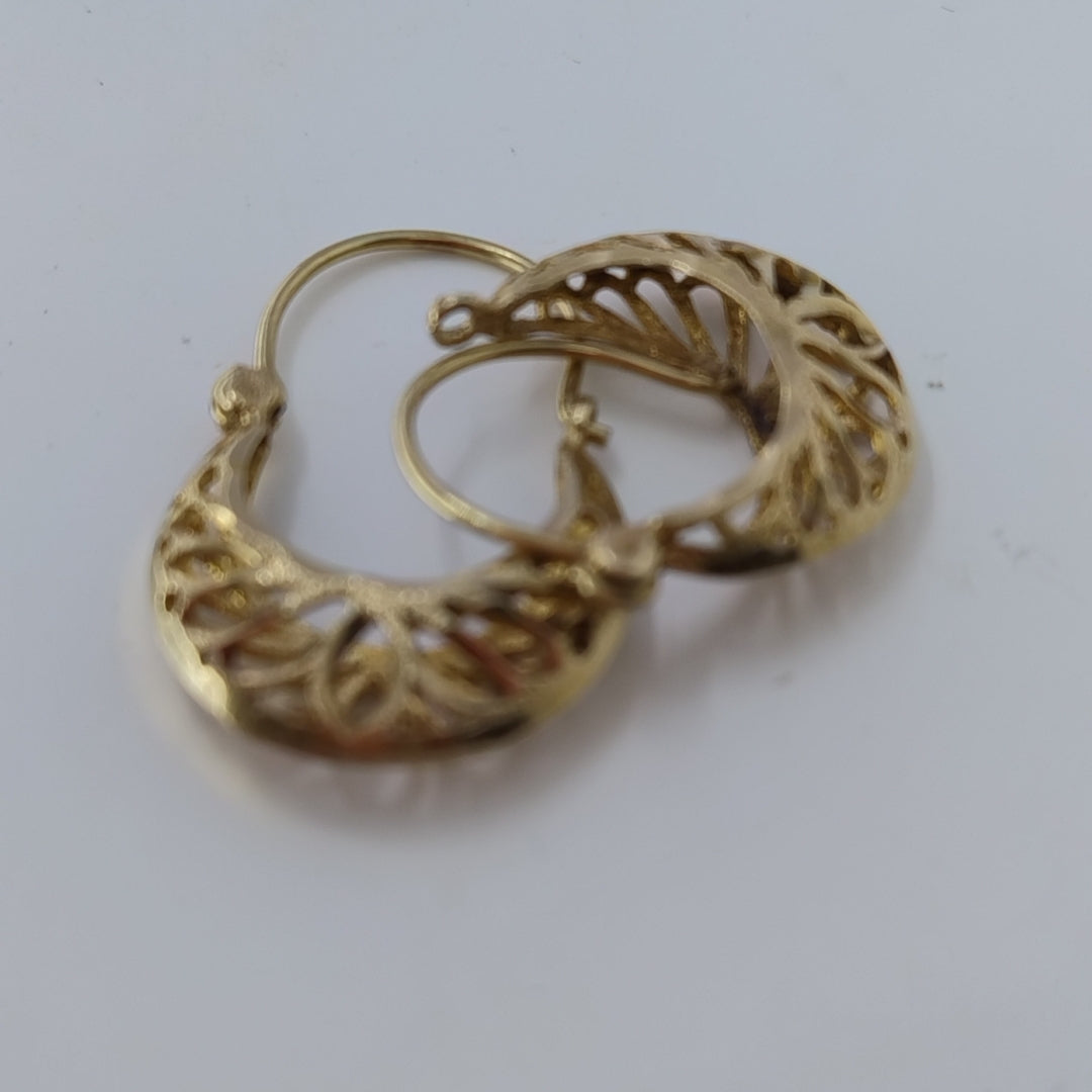 ARETES PAR ORO 8 K 3.2 GRMS (SEMINUEVO)