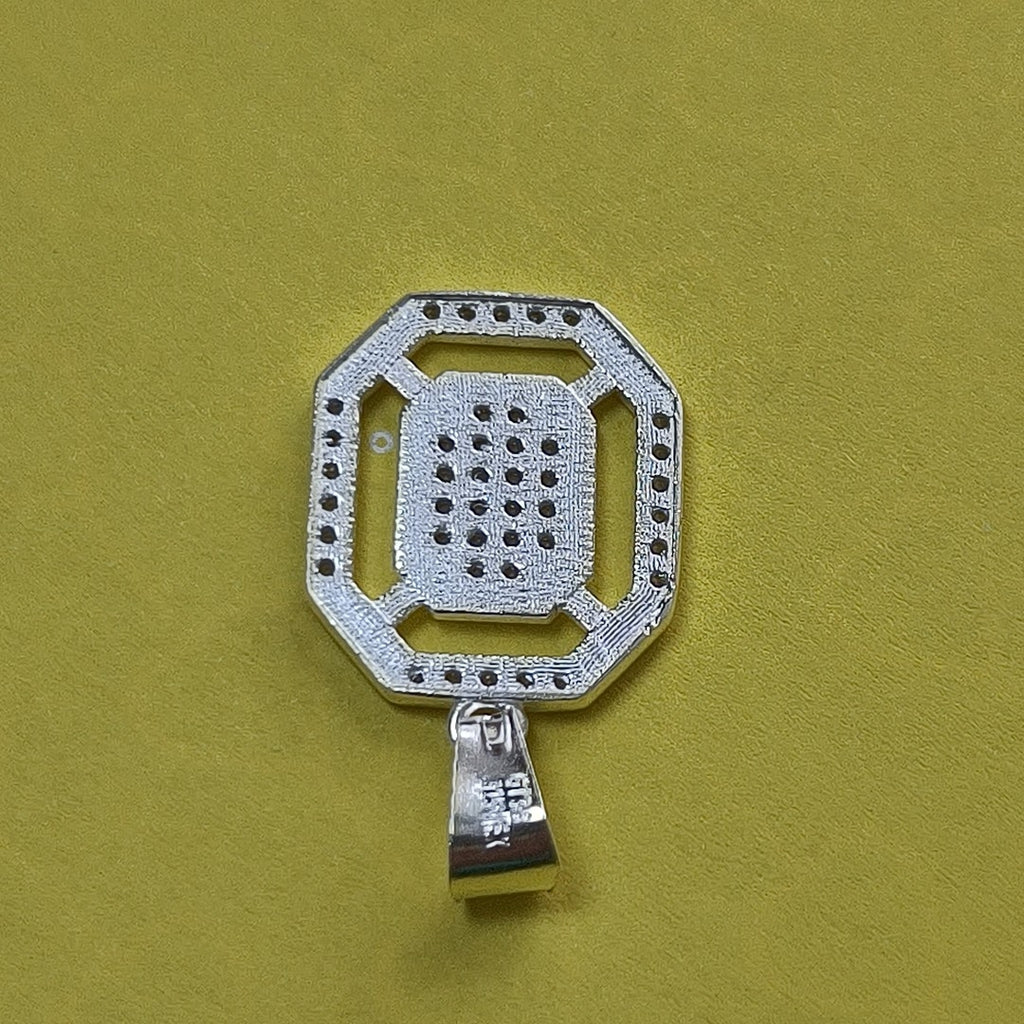 DIJE C/CIRCONIAS PLATA .925 3.4 GR (NUEVO)