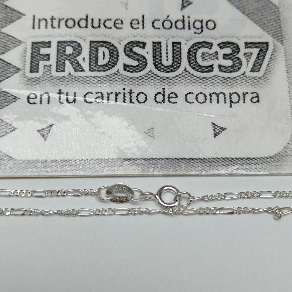 CADENA TEJIDO 3X1 PLATA .925 50 CM 2.2 GR (NUEVO)