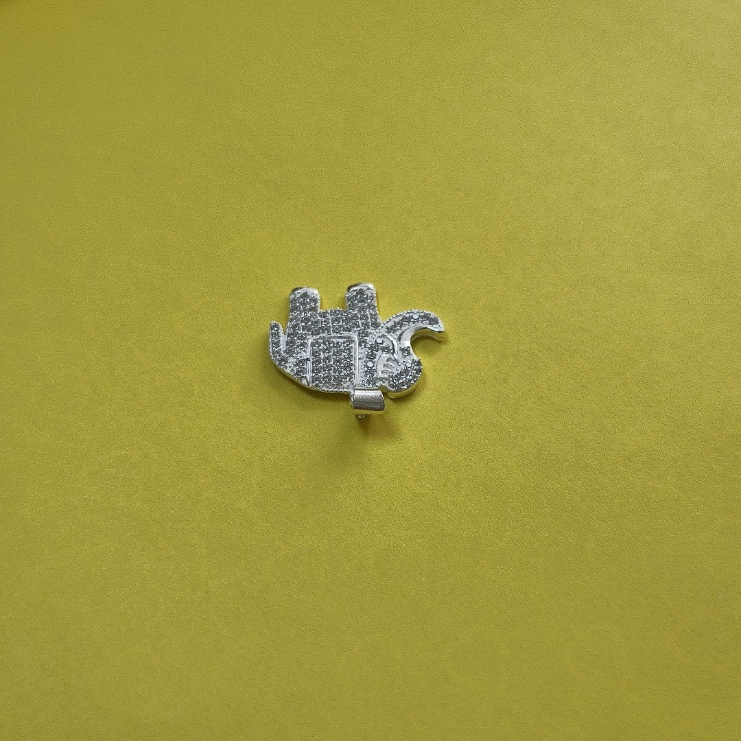 DIJE ELEFANTE C/CIRCONIAS PLATA .925 5.4 GR (NUEVO)