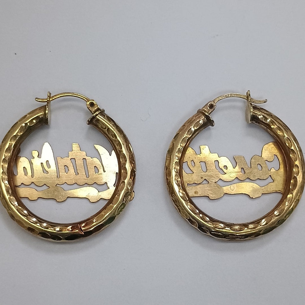 ARRACADAS PAR ORO 10 K 4.8 GRMS (SEMINUEVO)