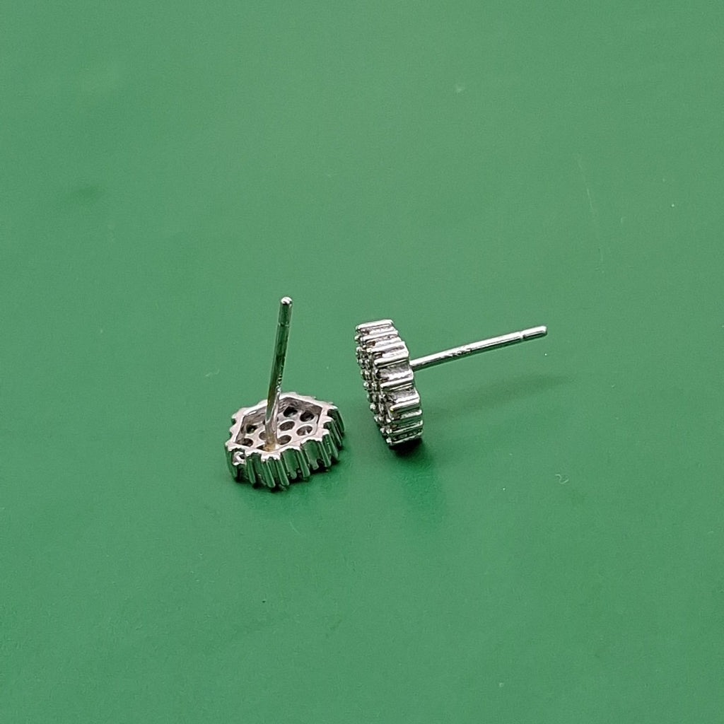BROQUELES PAR ORO, ORO BLANCO 14 K 1.6 GRMS (SEMINUEVO)