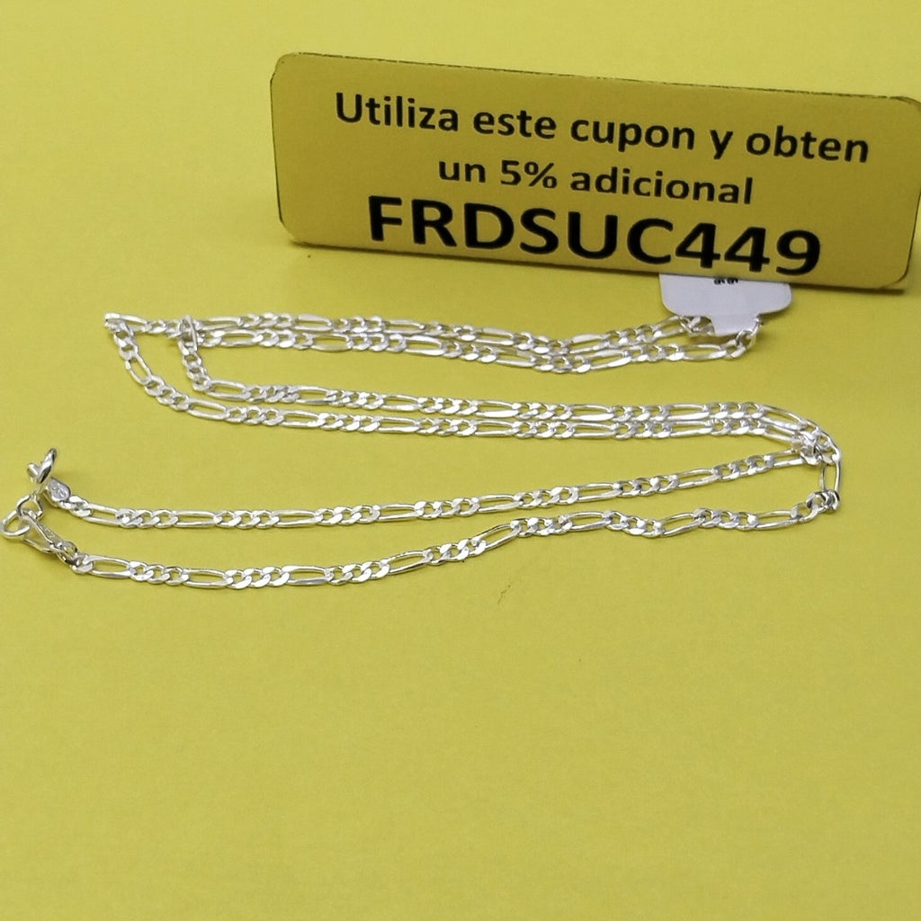 CADENA TEJIDO 3X1 PLATA .925 55 CM 4.2 GR (NUEVO)