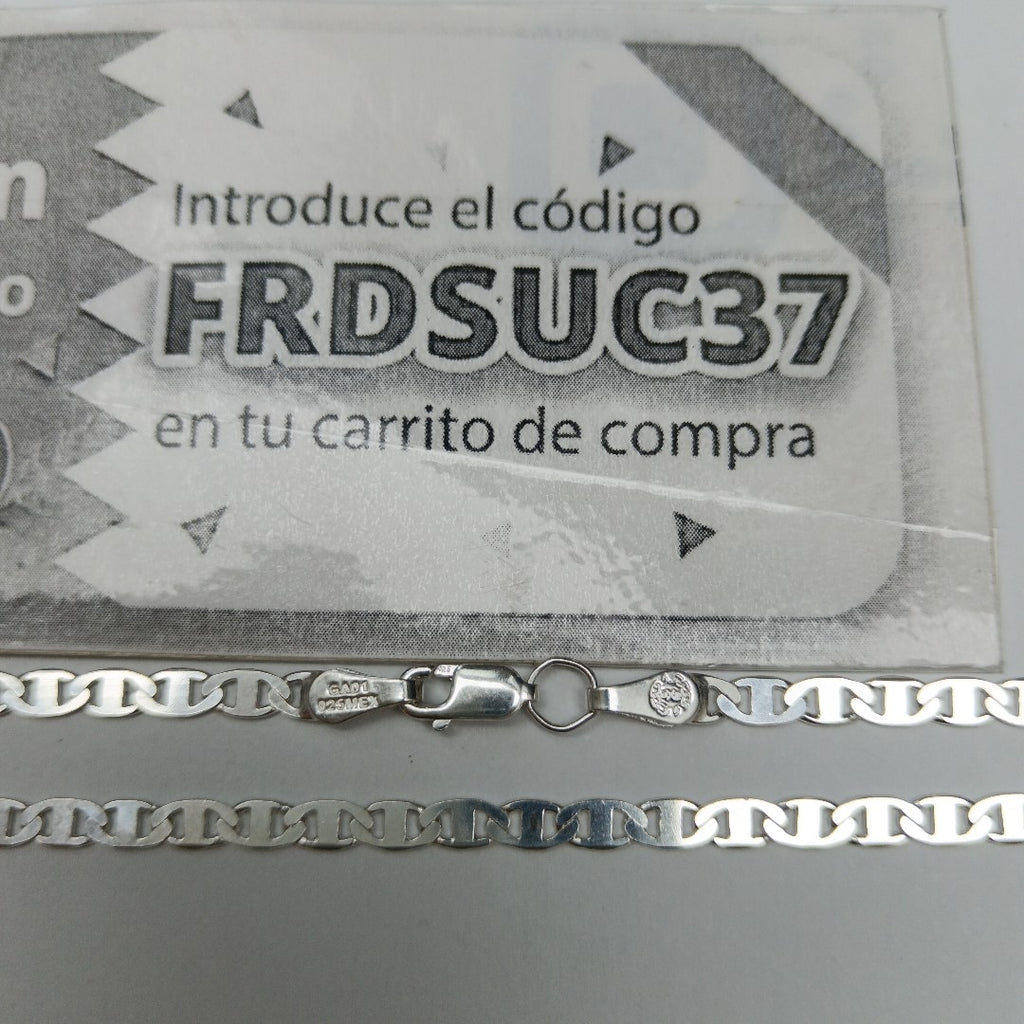 CADENA TEJIDO GUCHI PLATA .925 60 CM 9.9 GR (NUEVO)