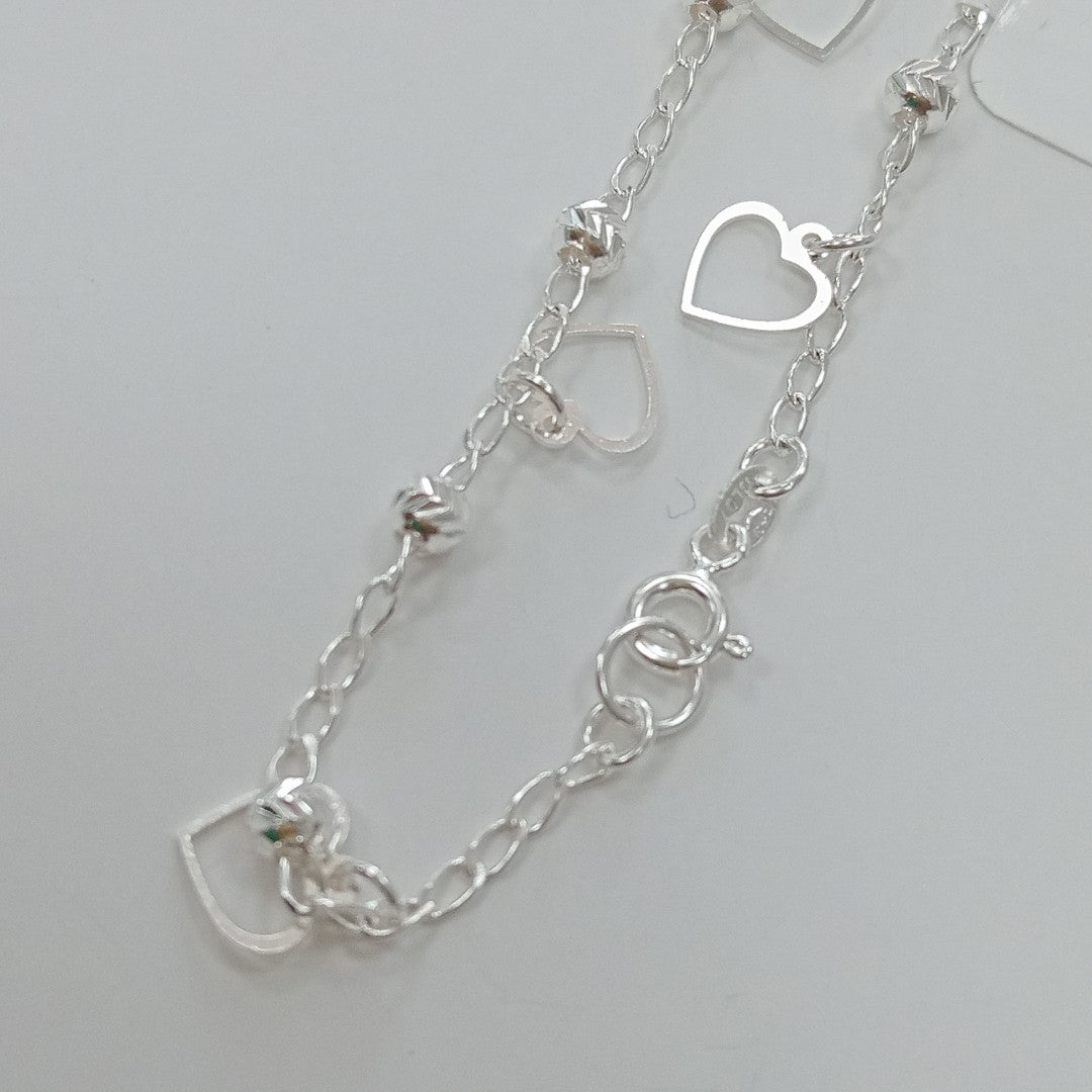 PULSERA TEJIDO ESPECIAL PLATA .925 18 CM 2.7 GR (NUEVO)