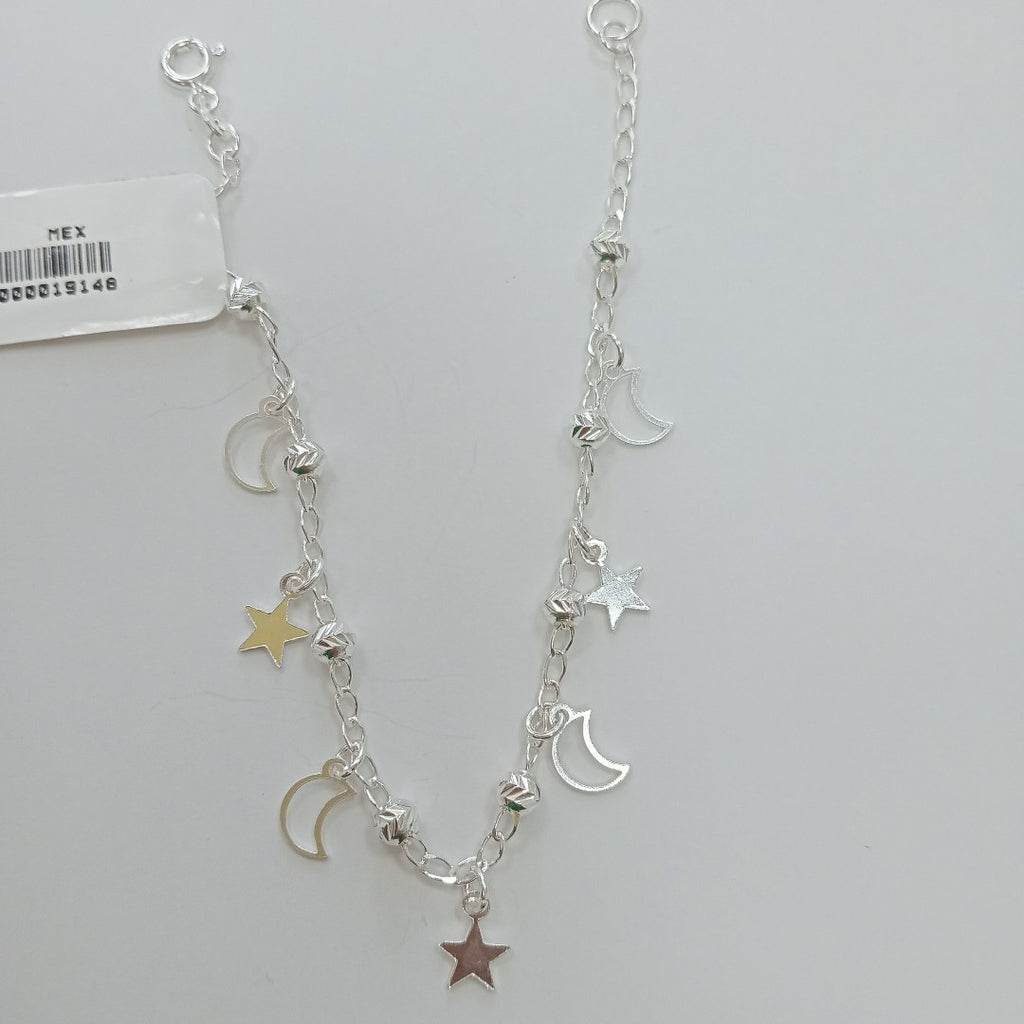 PULSERA TEJIDO TEJIDO ESPECIAL PLATA .925 18 CM 3.1 GR (NUEVO)