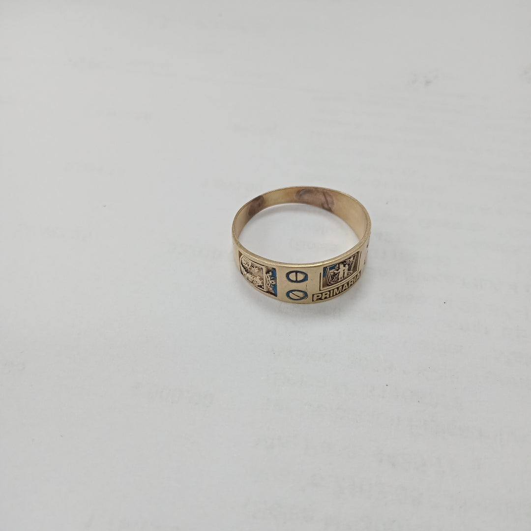 ANILLO DE GRADUACIÓN ORO 10 K 2.2 GRMS (SEMINUEVO)