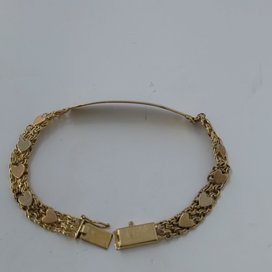ESCLAVA ORO COMBINADO 14 K 4.9 GRMS (SEMINUEVO)