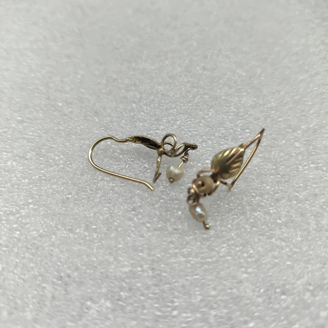 ARETES PAR ORO 8 K 1.3 GRMS (SEMINUEVO)
