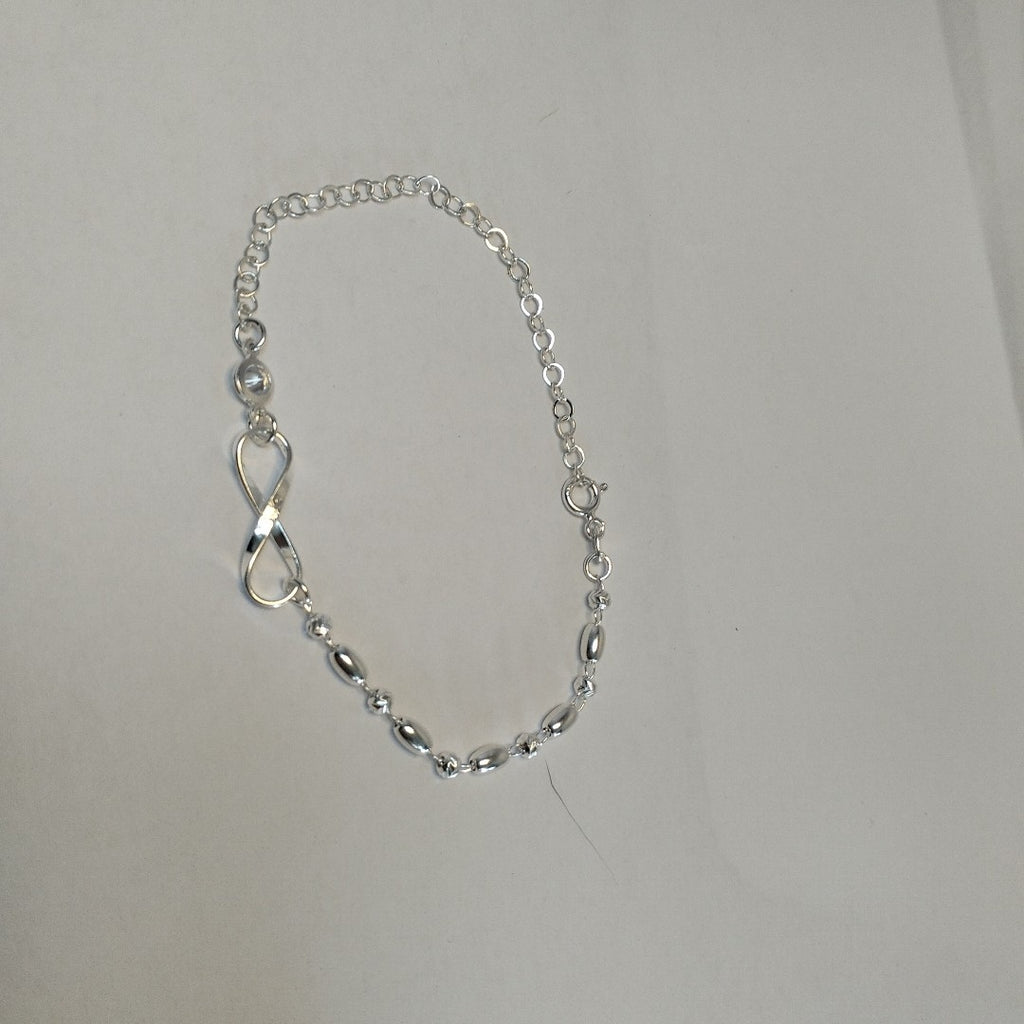 PULSERA TEJIDO ESPECIAL PLATA .925 18 CM 2.6 GR (NUEVO)
