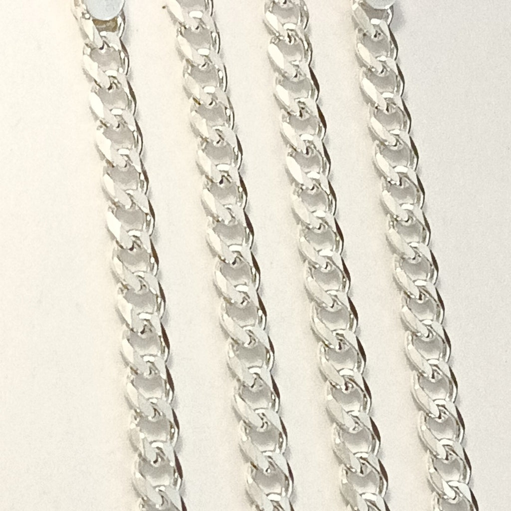 CADENA TEJIDO BARBADO PLATA .925 55 CM 12.8 GR (NUEVO)