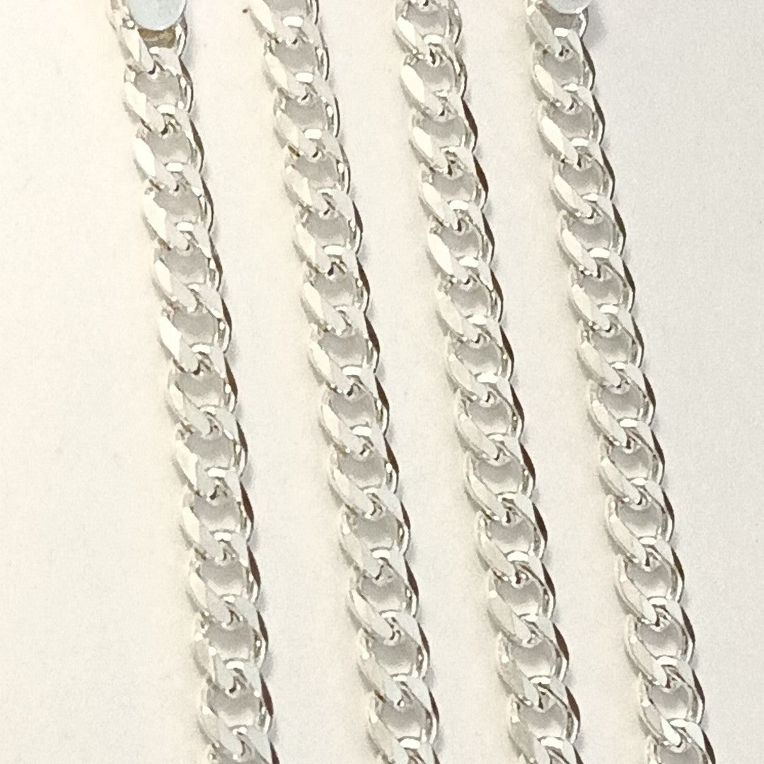 CADENA TEJIDO BARBADO PLATA .925 55 CM 12.8 GR (NUEVO)