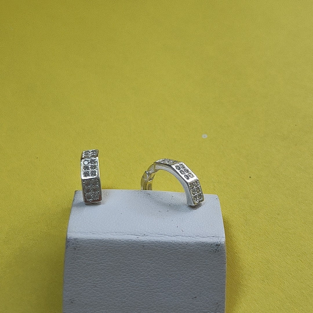 ARRACADAS C/CIRCONIAS PLATA .925 2.5 GR (NUEVO)