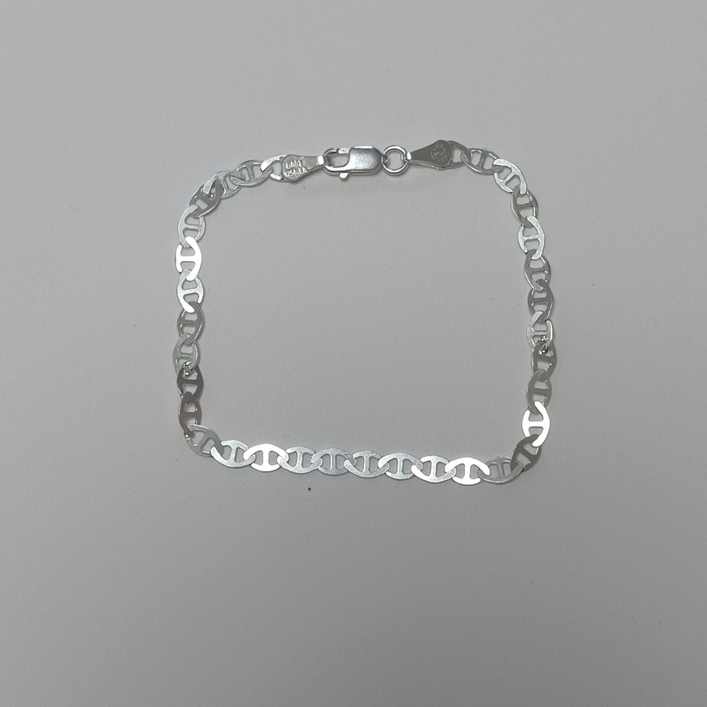 PULSERA TEJIDO GUCHI PLATA .925 18 CM 2.7 GR (NUEVO)