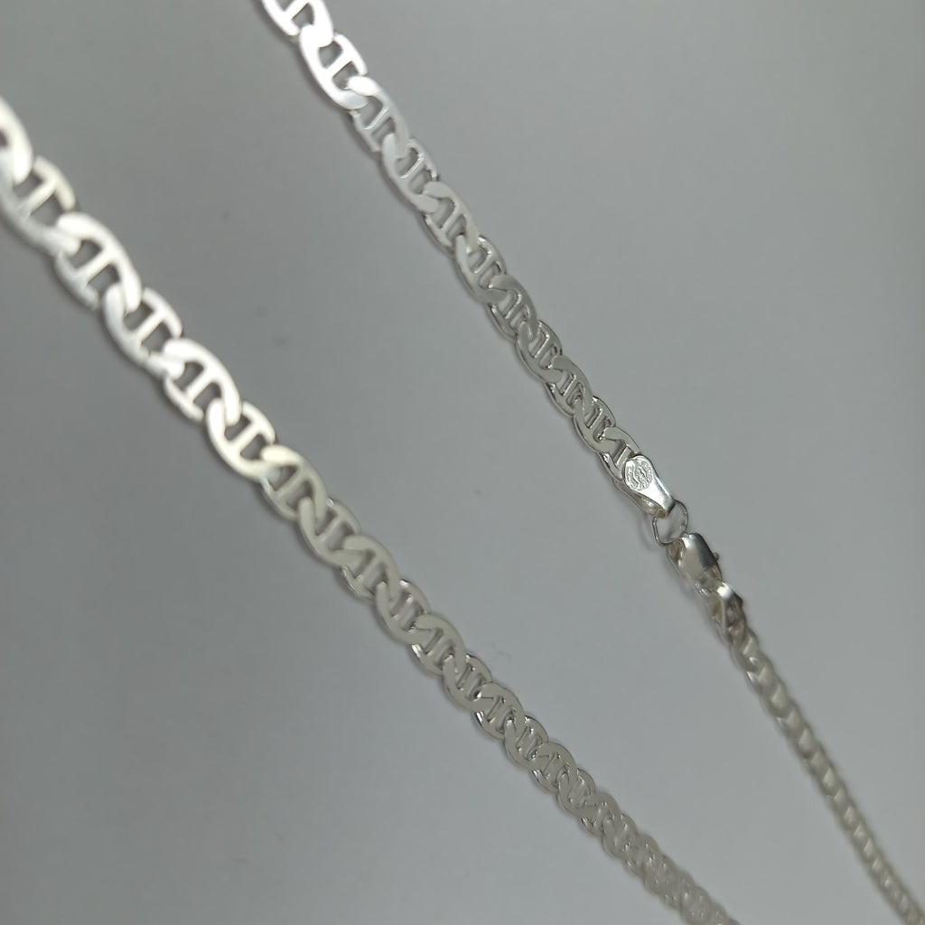 CADENA TEJIDO GUCHI PLATA .925 55 CM 13.6 GR (NUEVO)