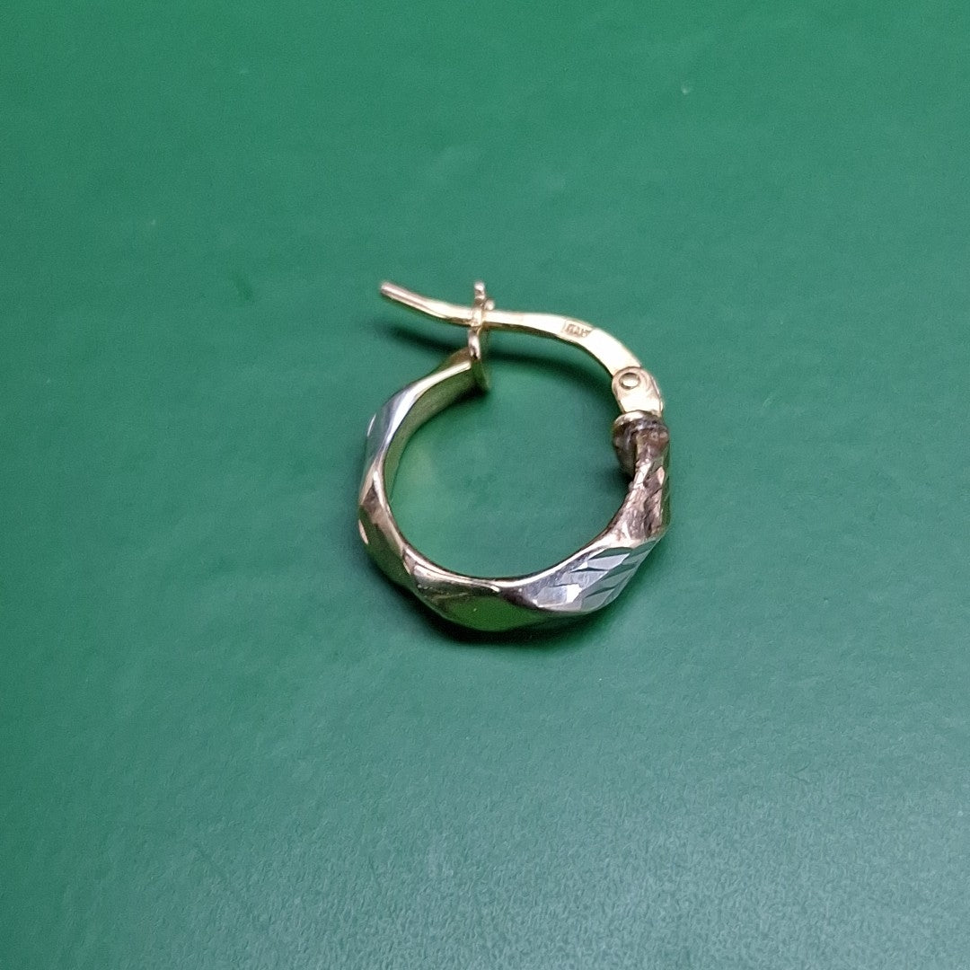 ARRACADAS PAR ORO 14 K 1.3 GRMS (SEMINUEVO)