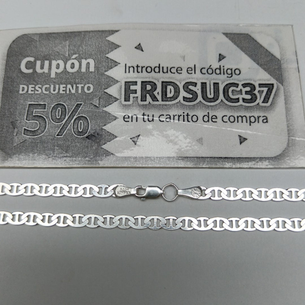 CADENA TEJIDO GUCHI PLATA .925 55 CM 12.9 GR (NUEVO)