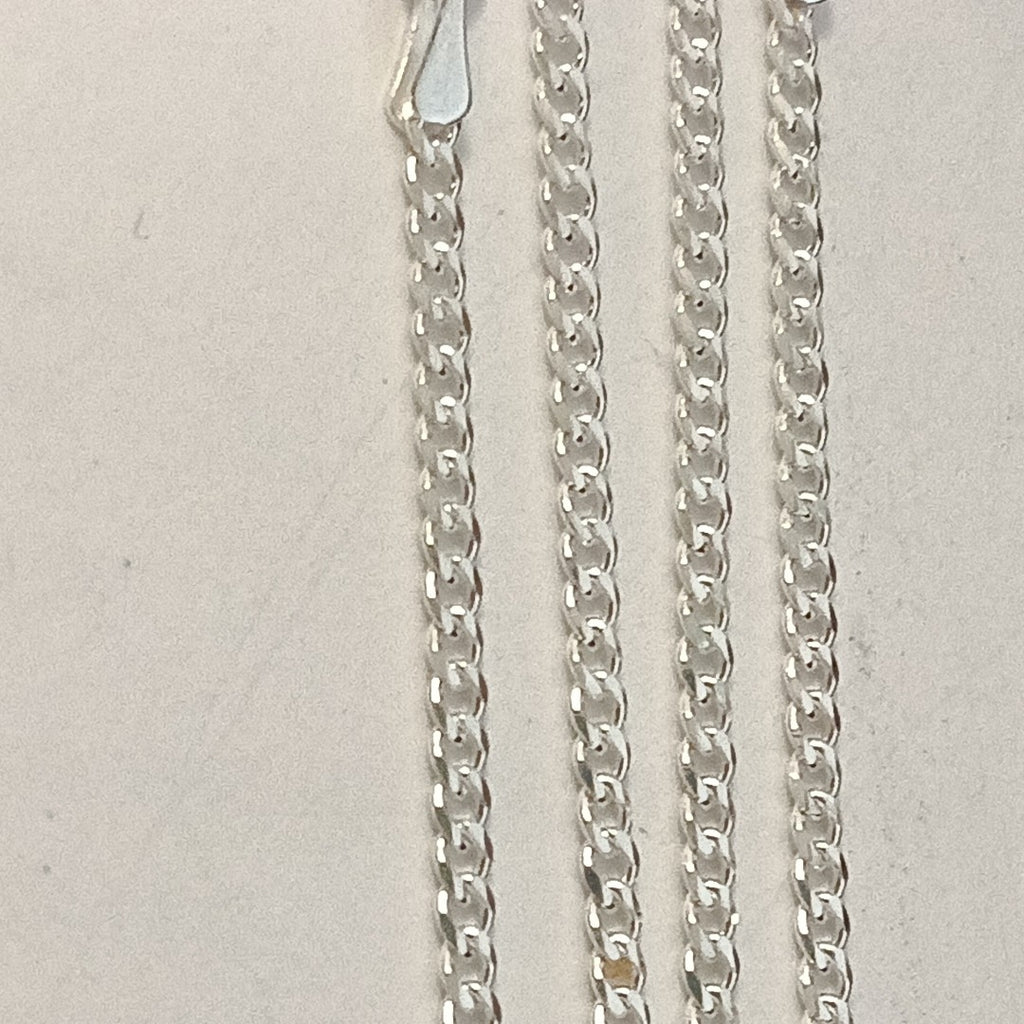 CADENA TEJIDO BARBADO PLATA .925 55 CM 5.3 GR (NUEVO)