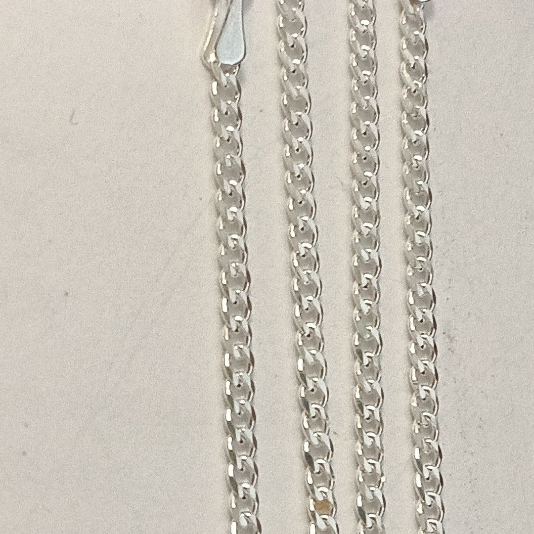 CADENA TEJIDO BARBADO PLATA .925 55 CM 5.3 GR (NUEVO)