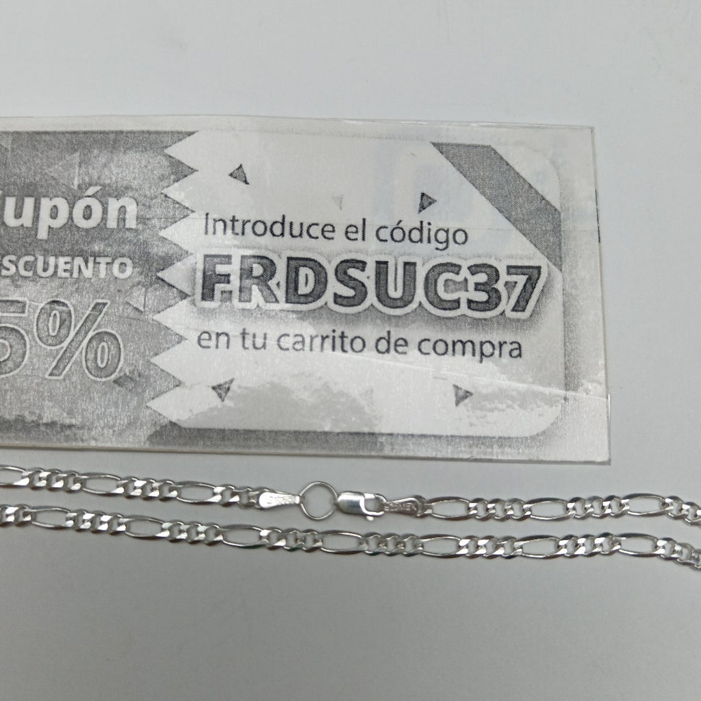 CADENA TEJIDO 3X1 PLATA .925 50 CM 7 GR (NUEVO)