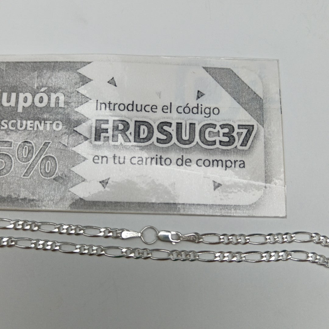 CADENA TEJIDO 3X1 PLATA .925 50 CM 7 GR (NUEVO)