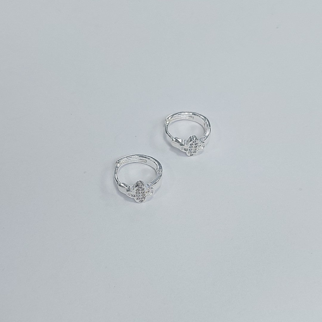 ARRACADAS C/CIRCONIAS PLATA .925 1.9 GR (NUEVO)