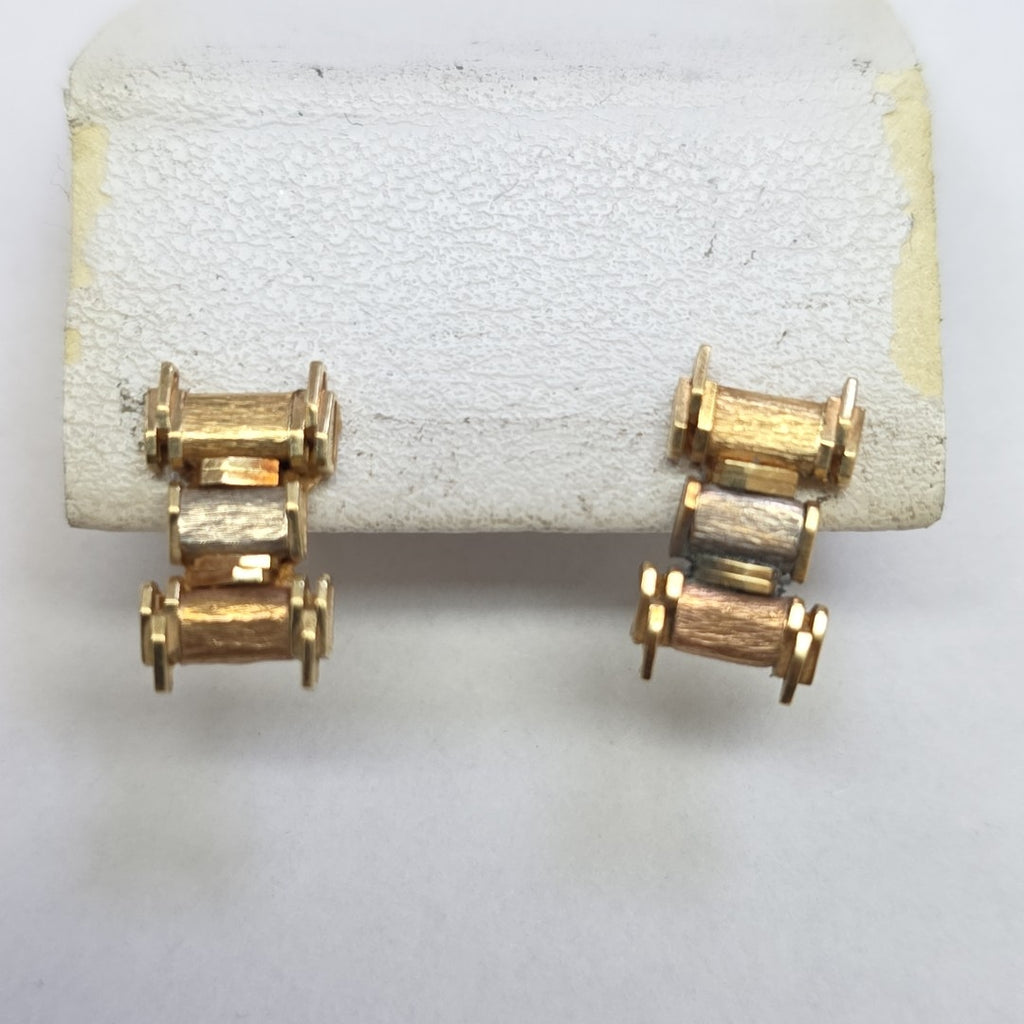 BROQUELES PAR ORO,OTROS METALES 10 K 2,00 GRMS (SEMINUEVO)