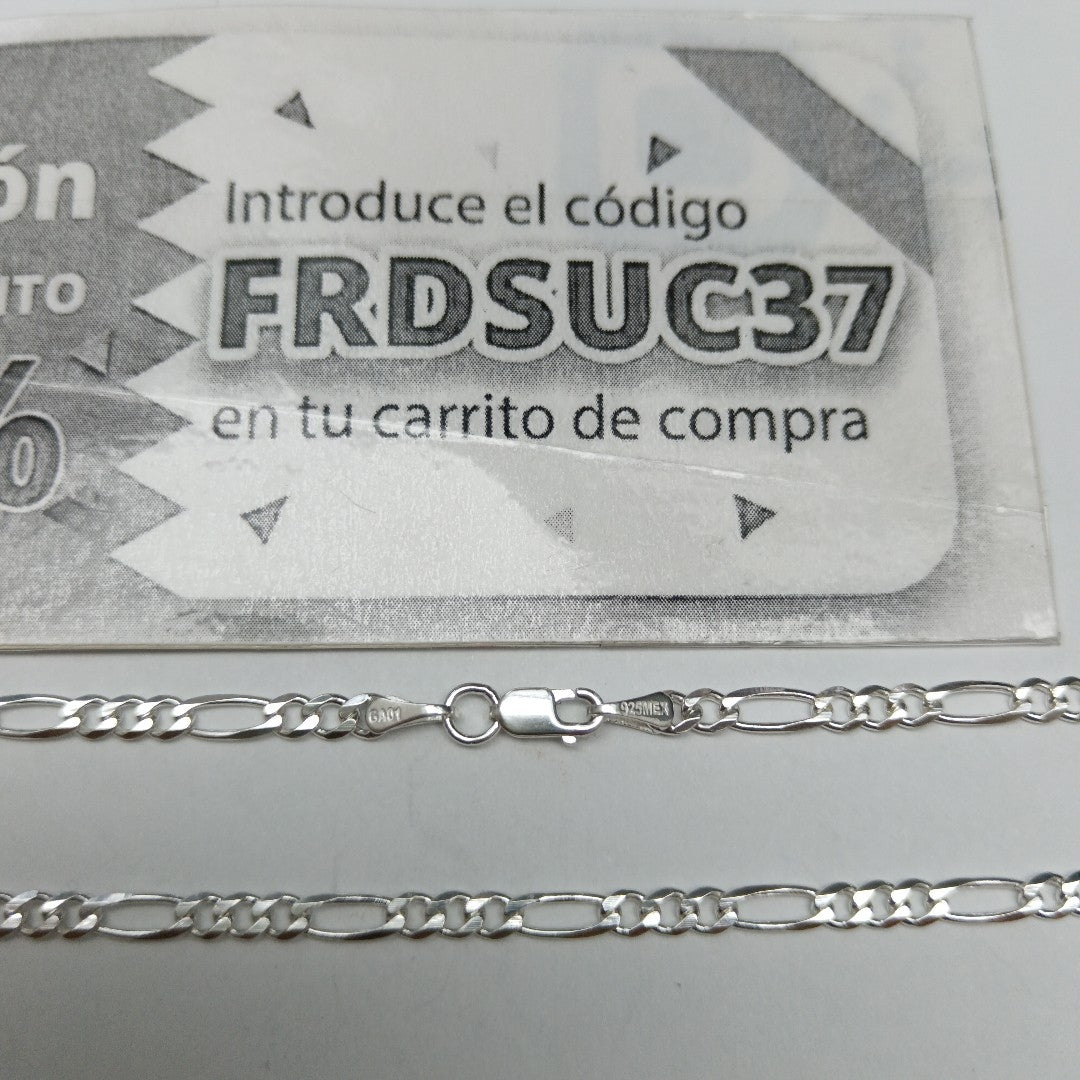 CADENA TEJIDO 3X1 PLATA .925 50 CM 6.9 GR (NUEVO)