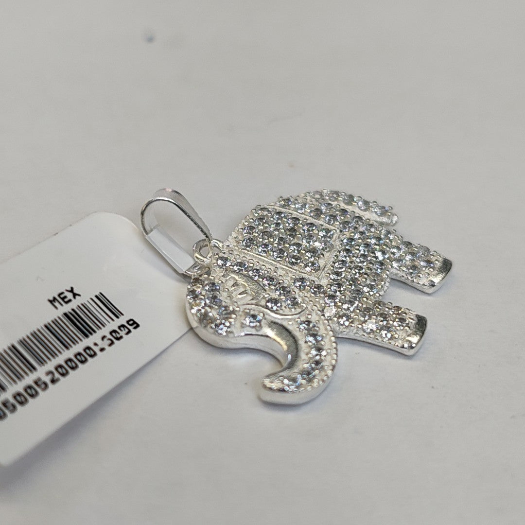 DIJE ELEFANTE C/CIRCONIAS PLATA .925 5.4 GR (NUEVO)