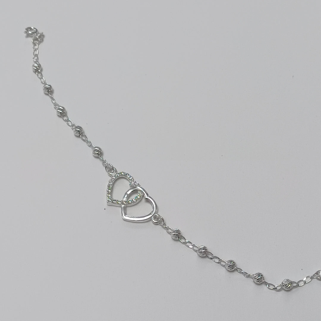 PULSERA TEJIDO TEJIDO ESPECIAL PLATA .925 18 CM 3.9 GR (NUEVO)