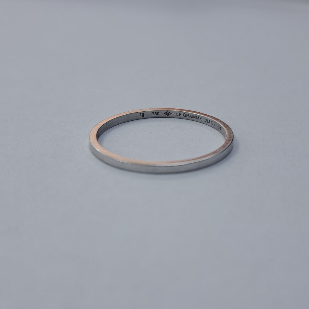 ANILLO ORO BLANCO 18 K 1,00 GRMS (SEMINUEVO)