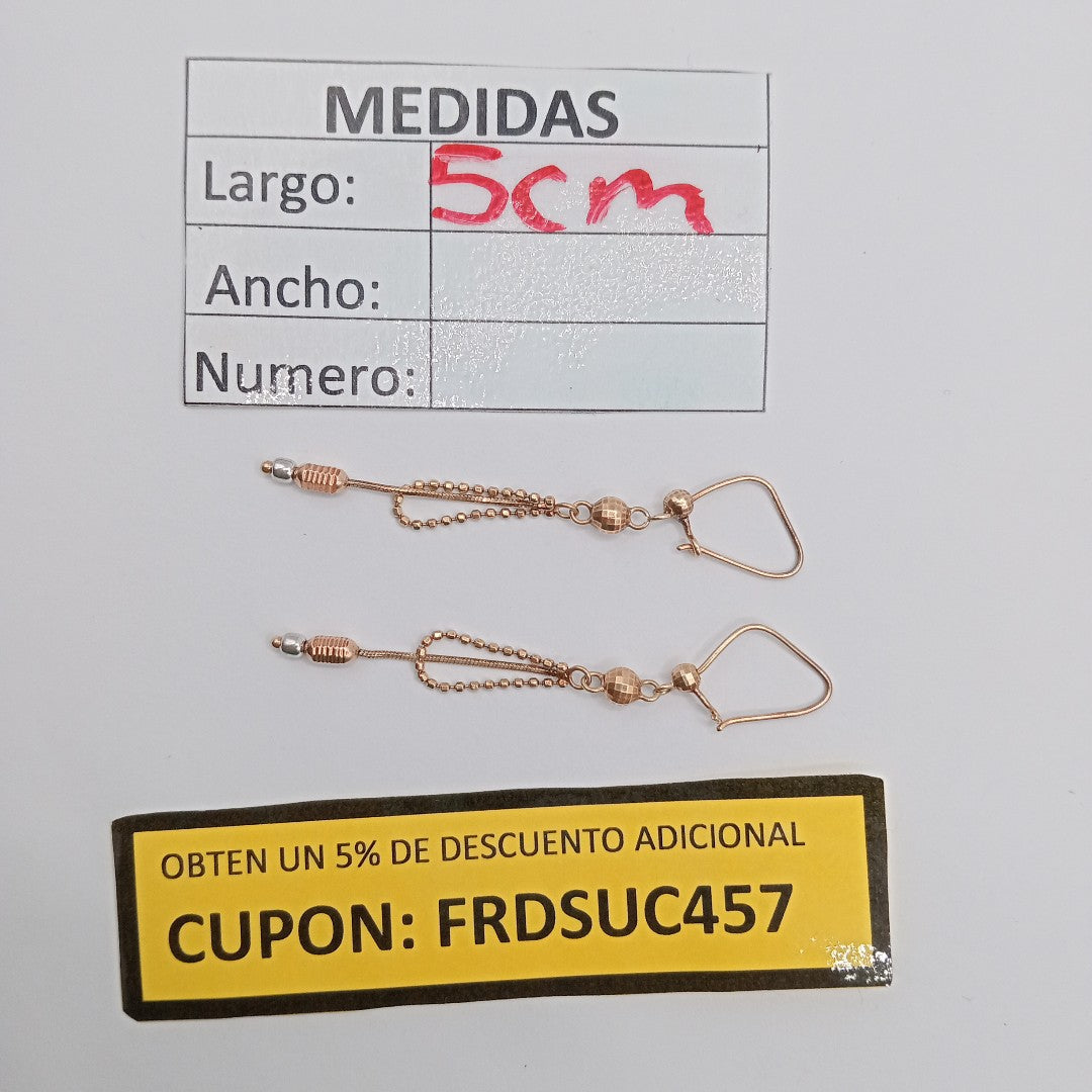 ARETES PAR ORO 10 K 1,80 GRMS (SEMINUEVO)