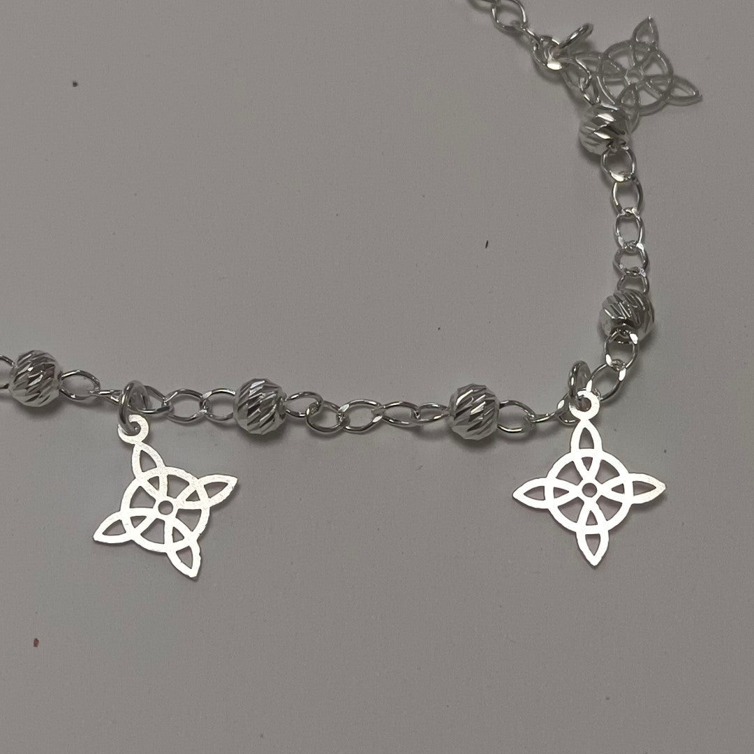 PULSERA TEJIDO ESPECIAL PLATA .925 18 CM 3.2 GR (NUEVO)