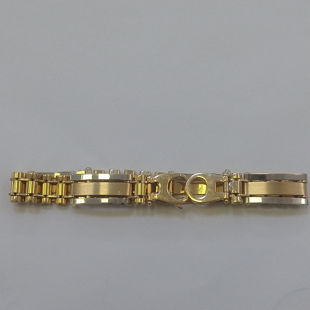 PULSERA ORO COMBINADO 14 K 16.2 GRMS (SEMINUEVO)