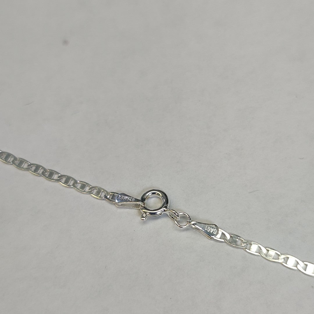 CADENA TEJIDO ESPEJO PLATA .925 55 CM 4.1 GR (NUEVO)