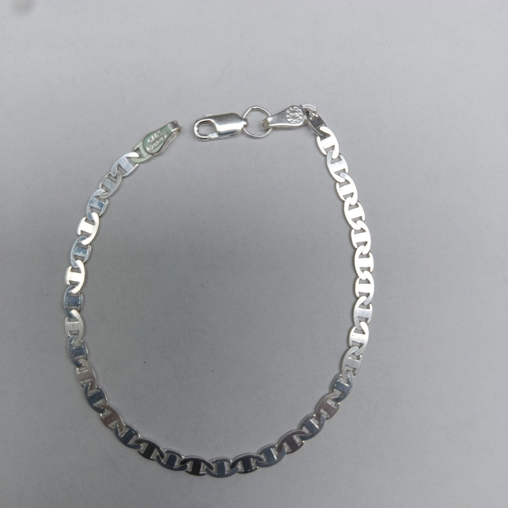 PULSERA TEJIDO GUCHI PLATA .925 18 CM 3.5 GR (NUEVO)