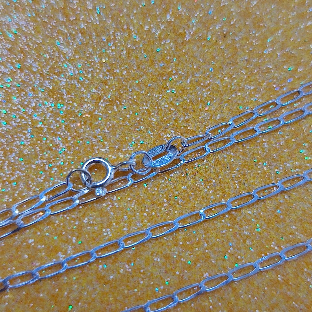 CADENA TEJIDO ESLABONES PLATA .925 60 CM 2.9 GR (NUEVO)
