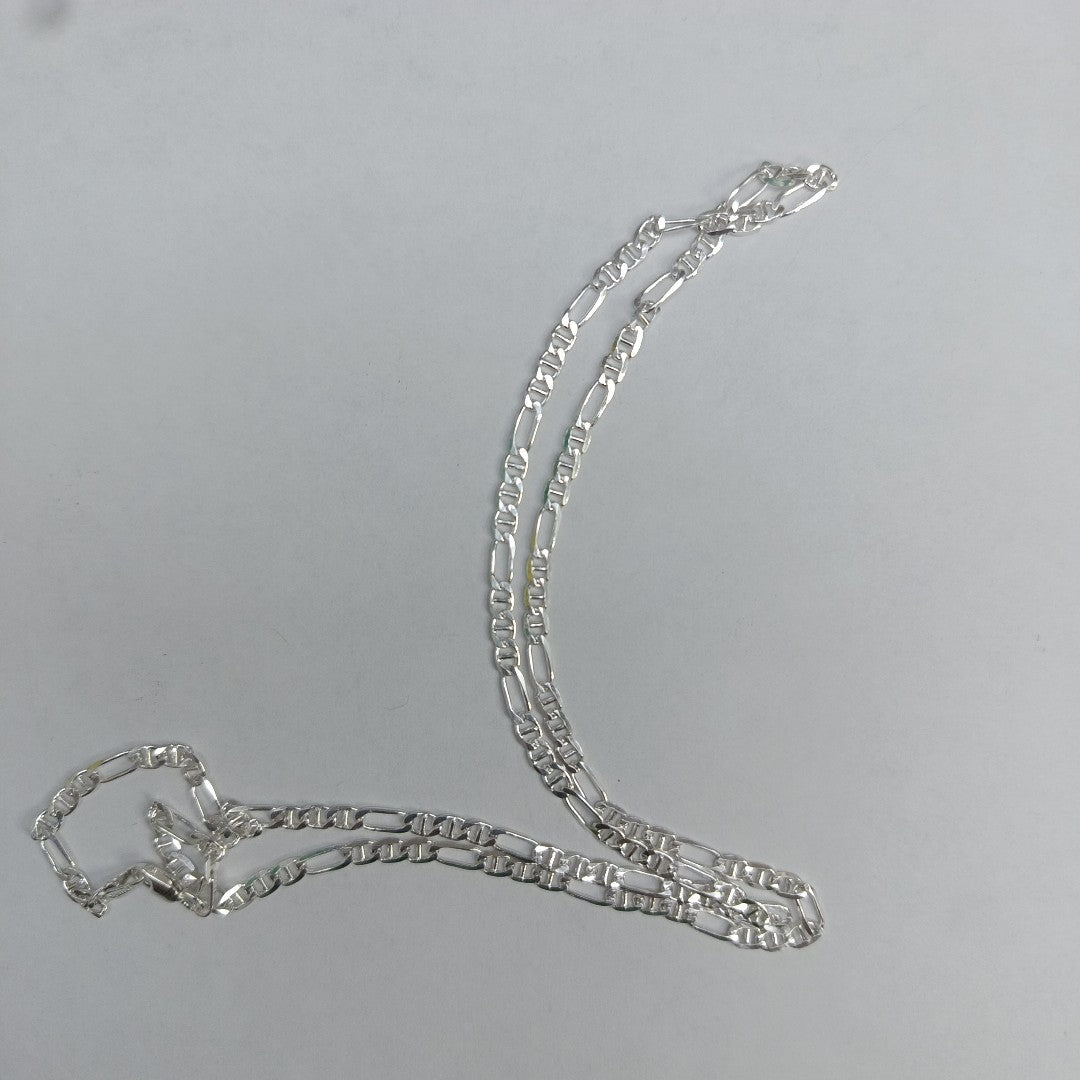 CADENA TEJIDO MARINERO PLATA .925 55 CM 7.5 GR (NUEVO)