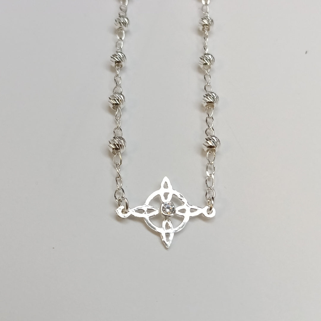 PULSERA TEJIDO ESPECIAL PLATA .925 18 CM 2.9 GR (NUEVO)