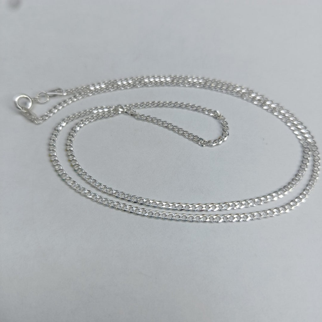 CADENA TEJIDO BARBADO PLATA .925 55 CM 5.4 GR (NUEVO)