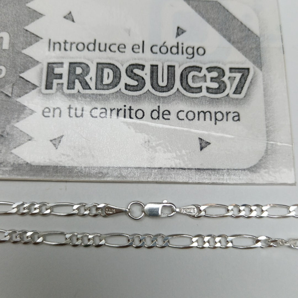 CADENA TEJIDO 3X1 PLATA .925 55 CM 7.5 GR (NUEVO)