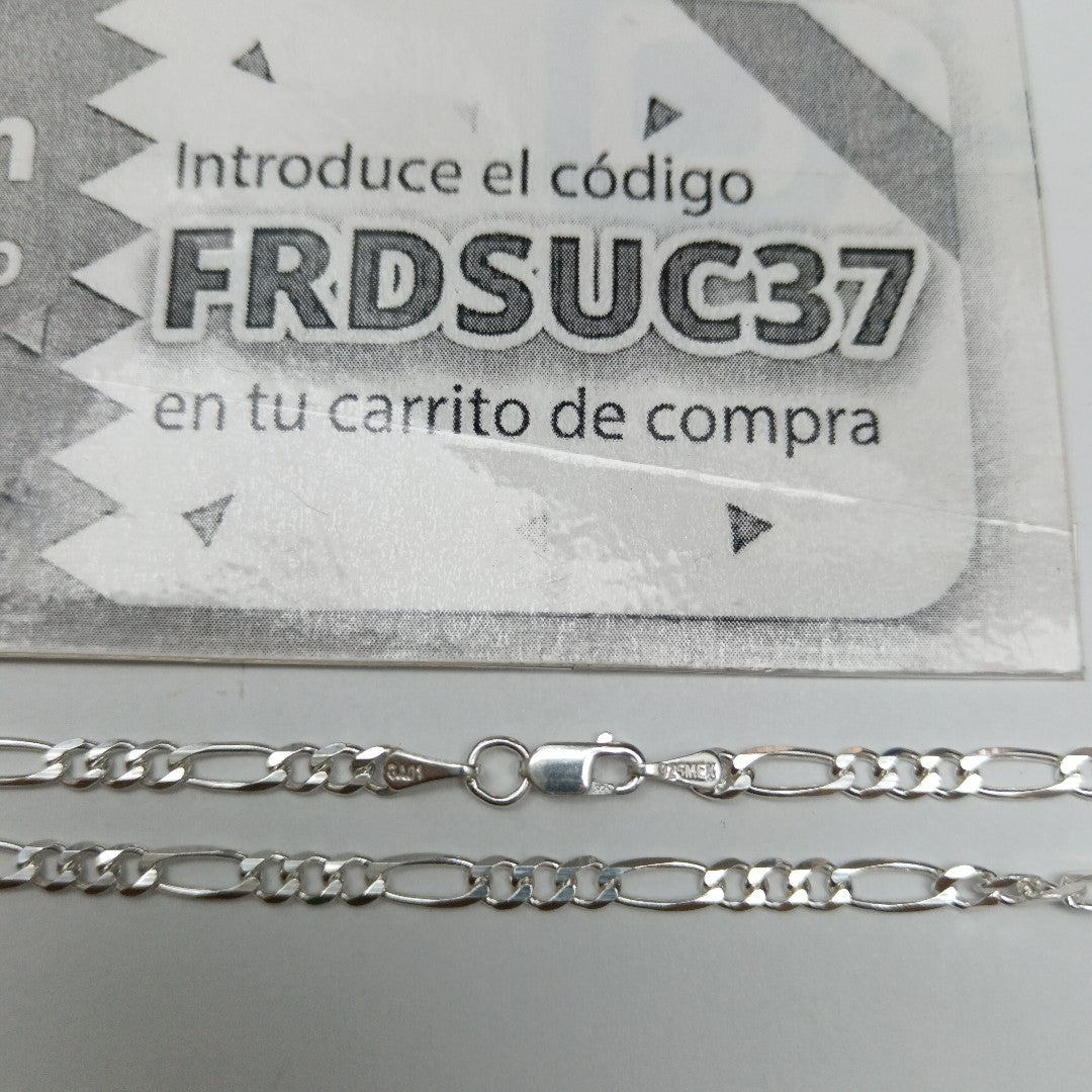 CADENA TEJIDO 3X1 PLATA .925 55 CM 7.5 GR (NUEVO)