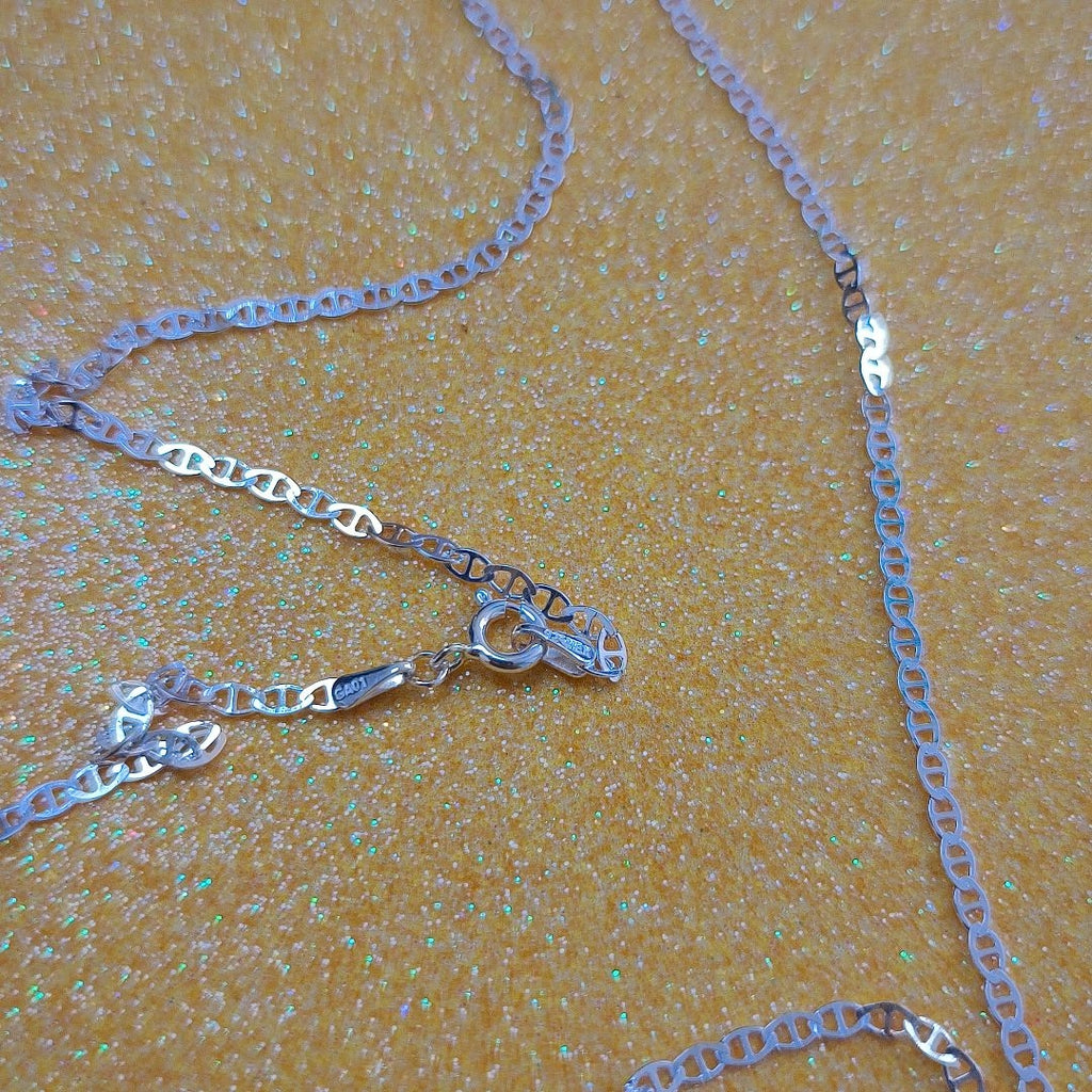 CADENA TEJIDO GUCHI PLATA .925 55 CM 3.3 GR (NUEVO)
