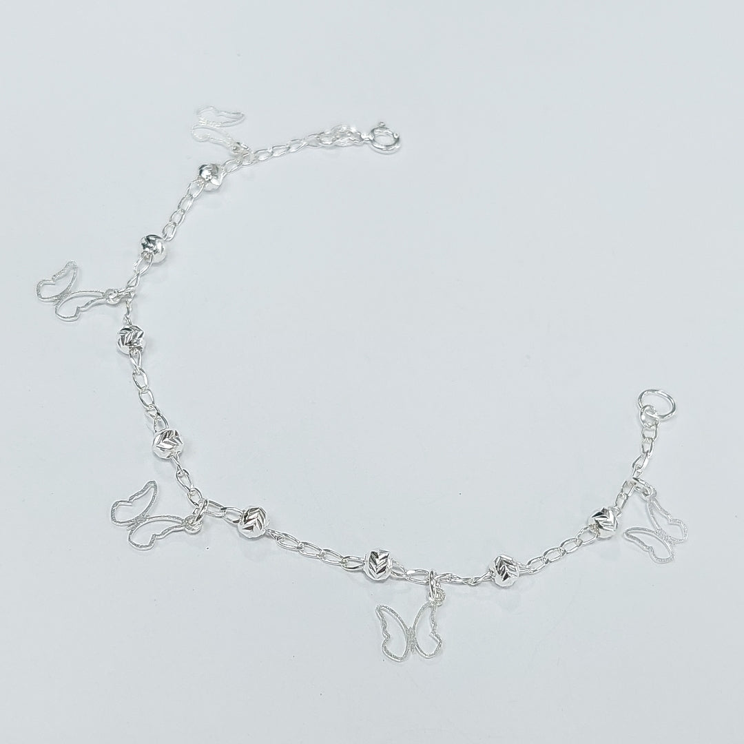 PULSERA TEJIDO ESPECIAL PLATA .925 18 CM 2.8 GR (NUEVO)